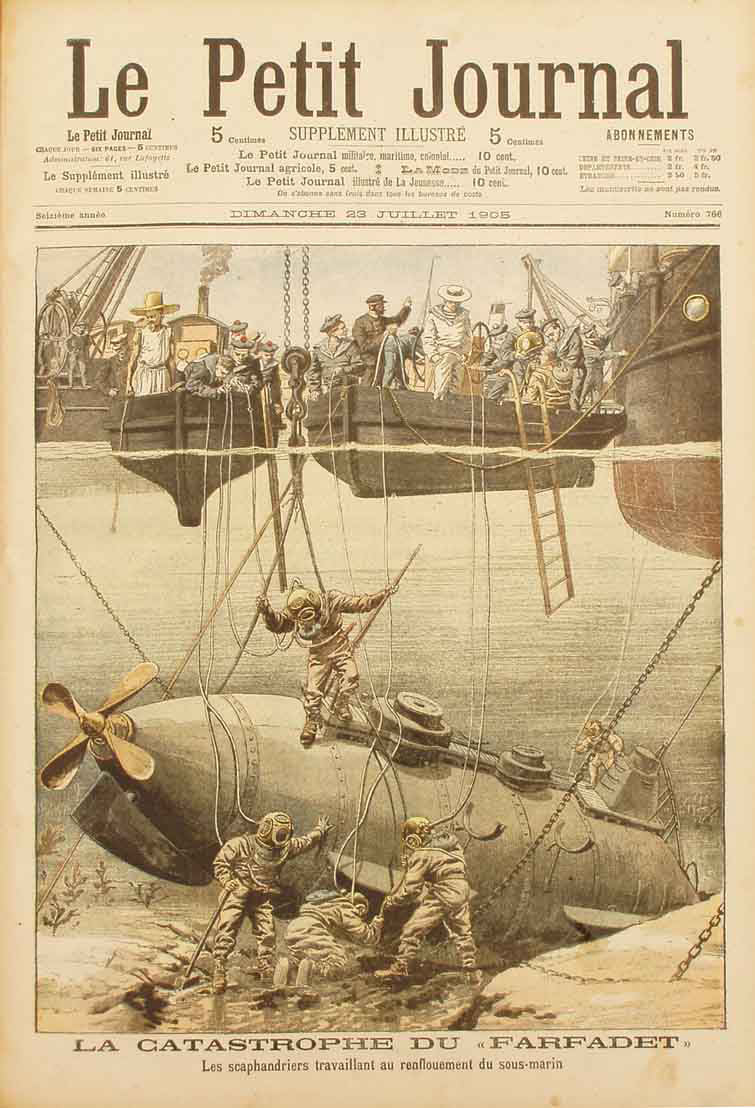 L'accident du Farfadet, dans un journal d'époque